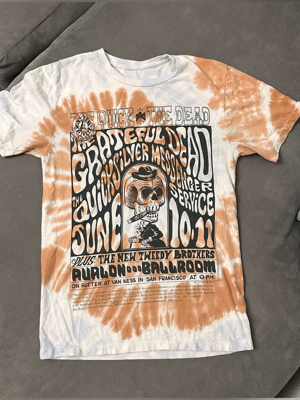 LIFE CLOTHING CO. Grateful Dead "The Quick and The Dead" Tie-Dye T-Shirt Small